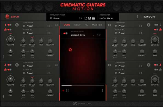 SAMPLE LOGIC CINEMATICS GUITARS IN MOTION